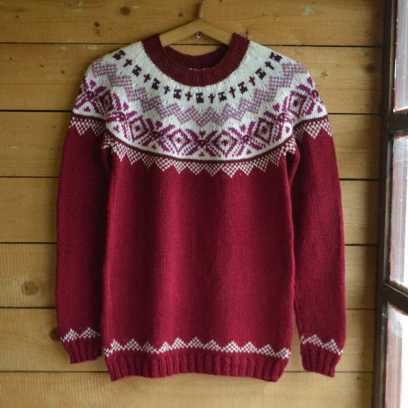 Pull en tricot à manches longues pour femmes