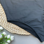 Maillot de bain bandeau une pièce sexy à boucle métallique pour femmes