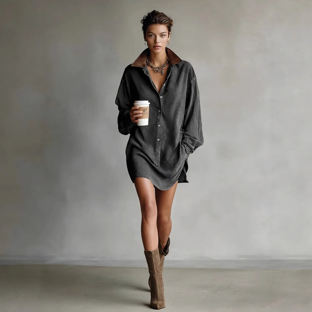 Robe courte ample et décontractée pour femmes