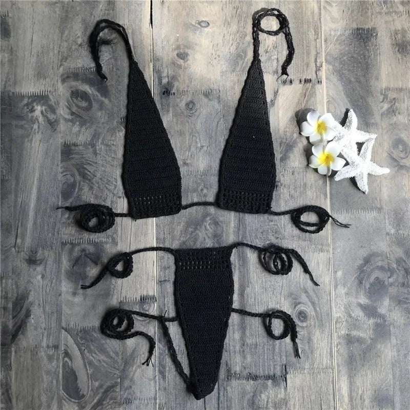 Ensemble de bikini deux pièces sexy style européen pour femmes