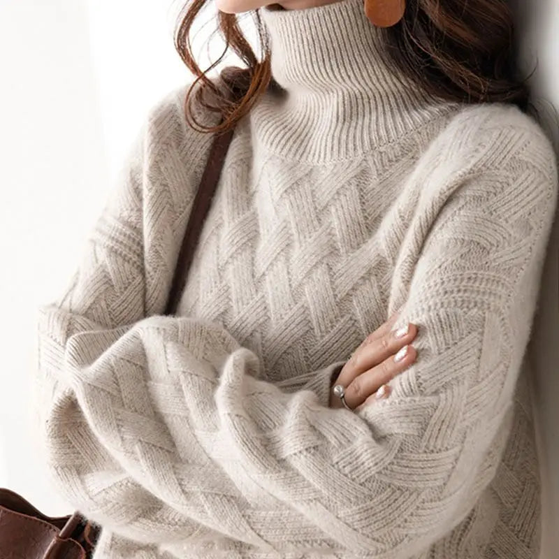 Pull ample à manches longues pour femmes