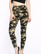 Leggings camouflage coupe slim pour femmes