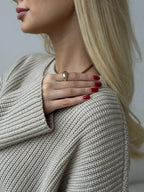 Pull basique tricoté col rond pour femmes