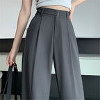 Pantalon ample taille haute pour femmes