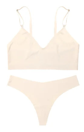 Ensemble de sous-vêtements sans couture soutien-gorge et string pour femmes