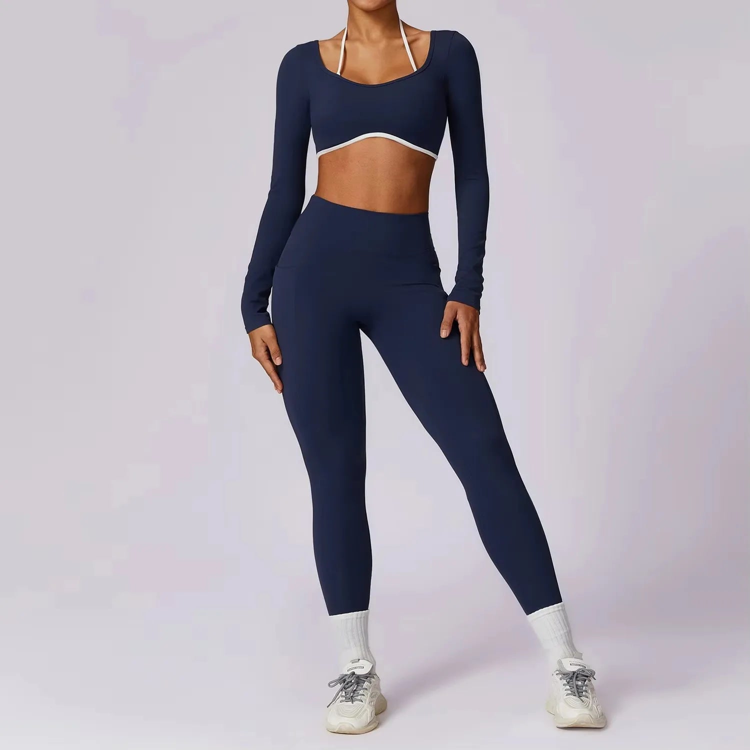 Ensemble 2 pièces soutien-gorge et legging pour femmes