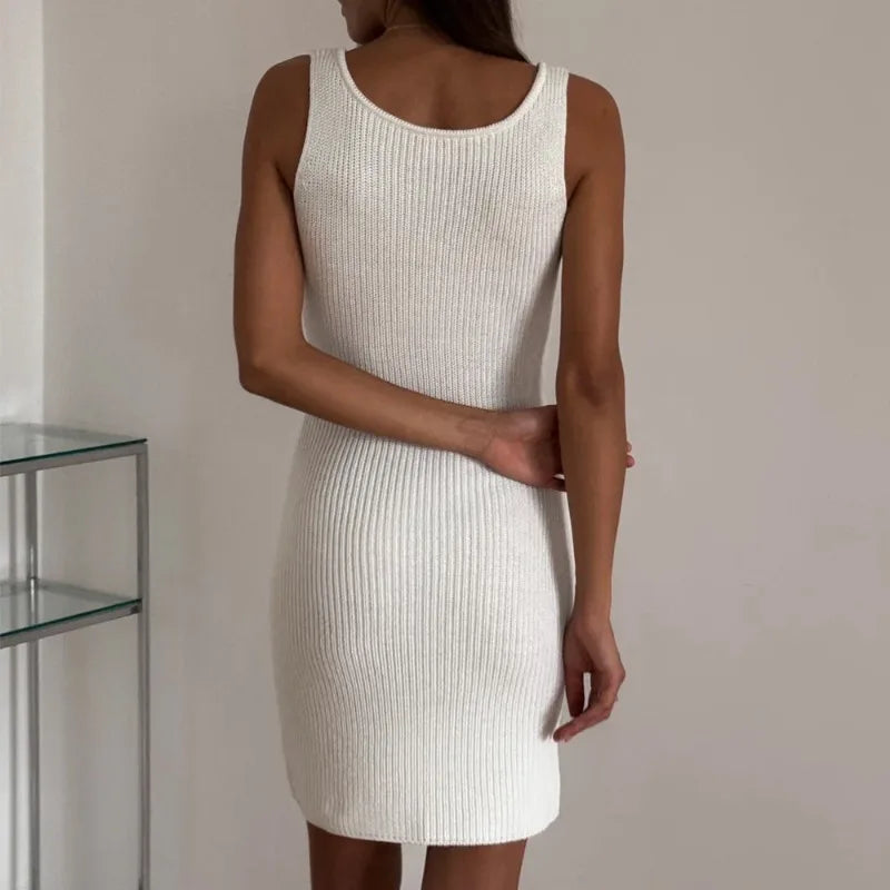 Ensemble 2 pièces mini-robe et cardigan à manches longues pour femmes