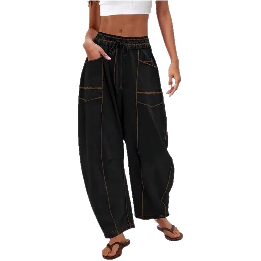 Pantalon ample à jambes larges pour femmes