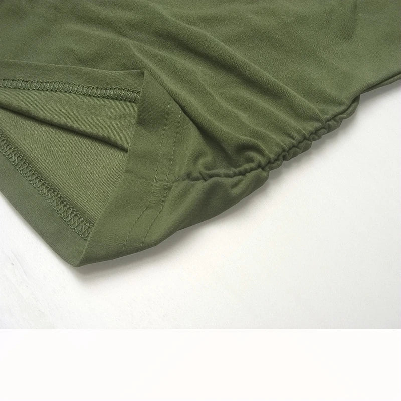 T-shirt à col carré mince et manches longues pour femmes
