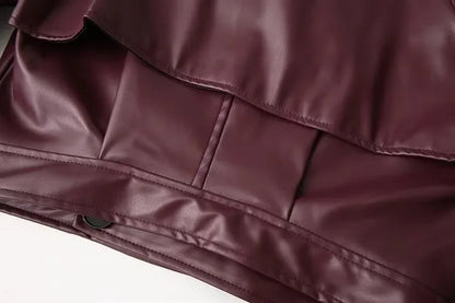 Veste Rétro Femme – Similicuir PU