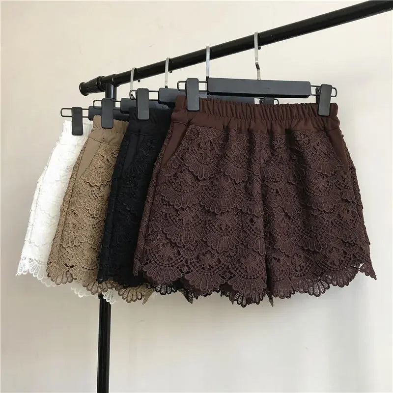 Short en dentelle pour femmes