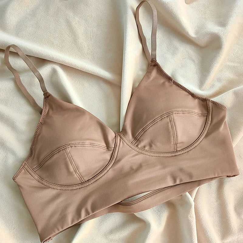 Soutien-gorge confortable sans fil sans couture pour femmes