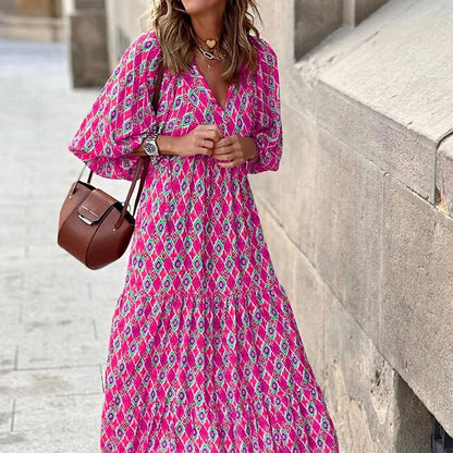 Robe Longue Femme – Détails Volants