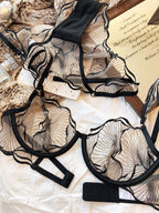 Ensemble soutien-gorge Sexy en maille respirante et culotte assortie pour femmes
