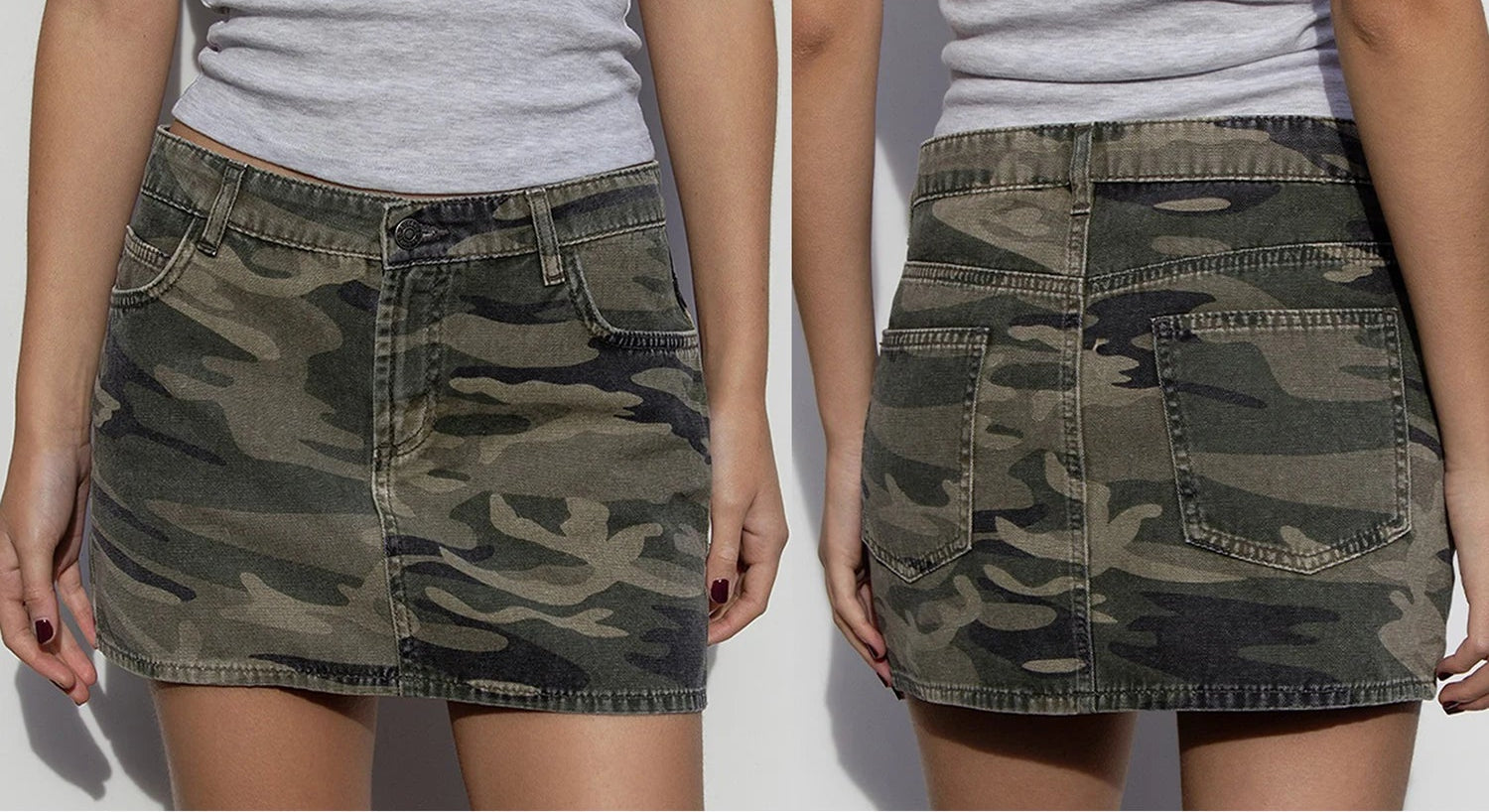Jupes d'été vintage en jean pour femmes