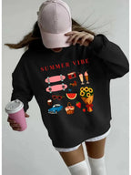 Sweat-shirts imprimés à motifs estivaux pour femmes