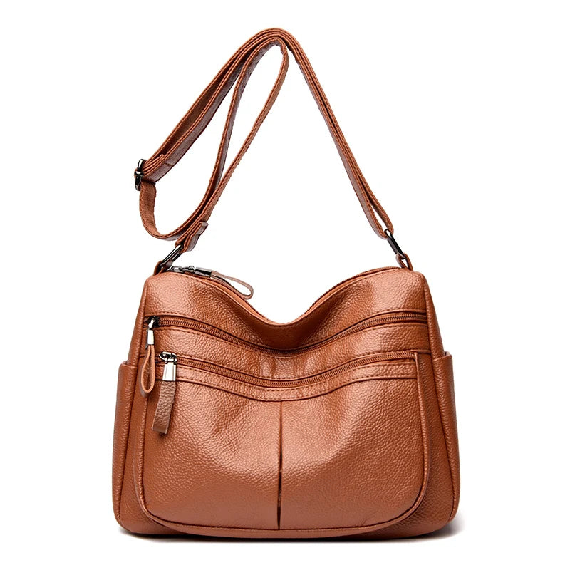 Sac à main en cuir véritable pour femmes