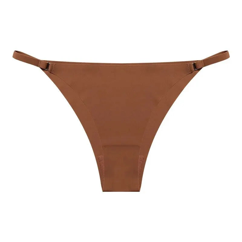 Culotte sexy en coton avec ceinture fine pour femmes