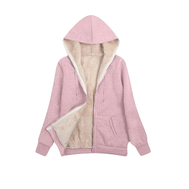 Manteau à glissière pour femmes