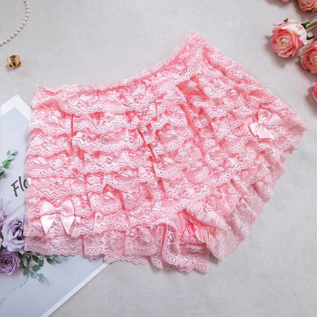 Body jupe gâteau multicouche rose, pour femmes