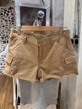 Short Cargo vintage à poches solides pour femmes