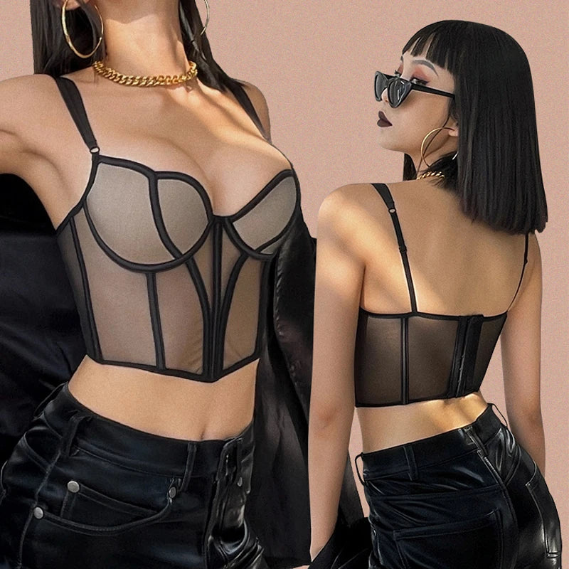 Ensemble soutien-gorge push-up avec dentelle et culotte pour femmes
