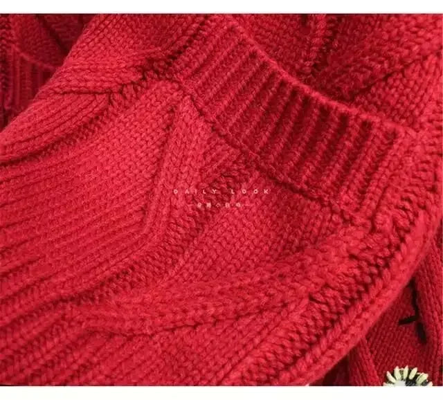 Cardigan brodé à manches pour femmes