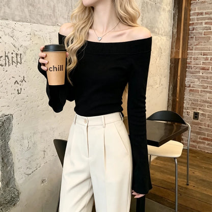 Pull Asymétrique Femme – Maille et Manches Longues