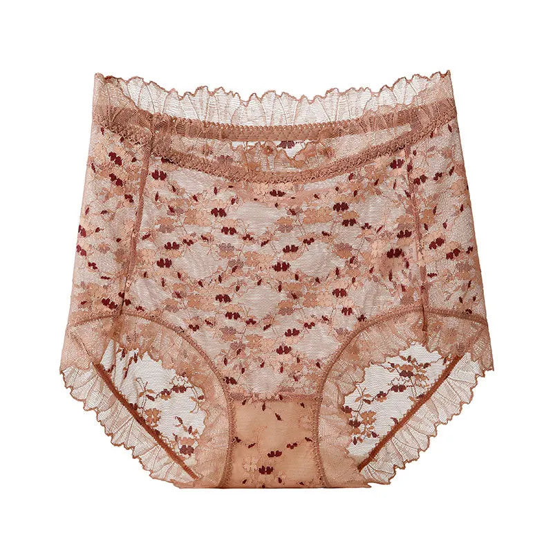 Culottes imprimé taille haute transparent pour femmes