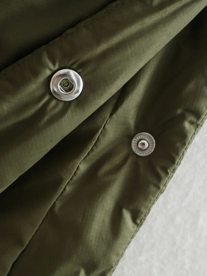 Veste matelassée en coton uni tendance pour femmes