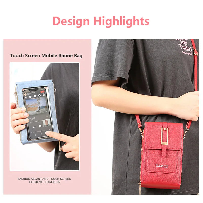 Sacs pour téléphone portable à écran tactile pour femmes