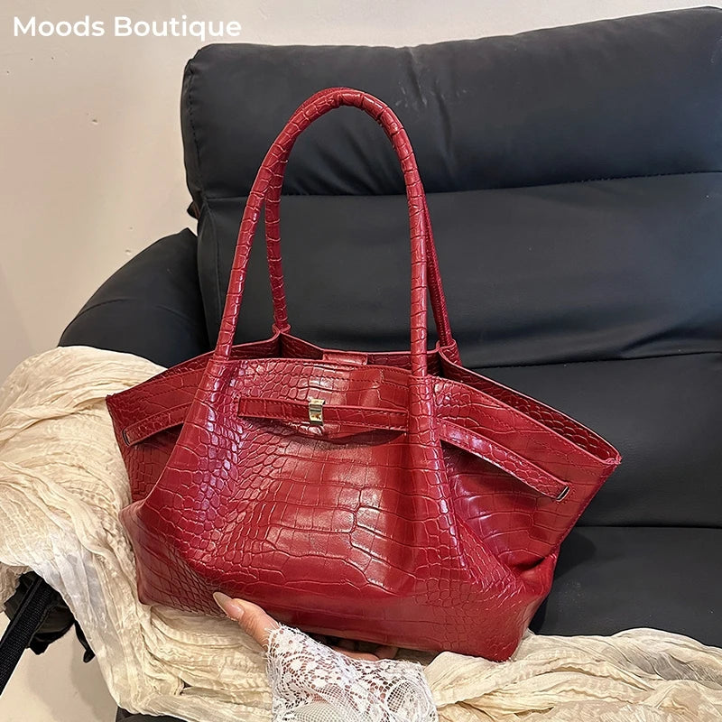 Sacs à bandoulière à motif crocodile pour femmes
