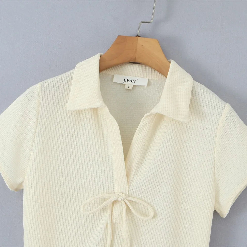 Robes plissées Vintage à manches courtes pour femmes