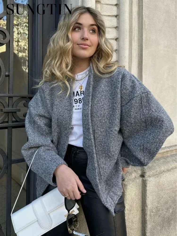 Blouson Rétro Oversize Style Streetwear
