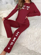 Ensembles de pyjama à col rond pour femmes