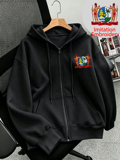 Sweat à Capuche Zippé Femme – Imprimé Suriname
