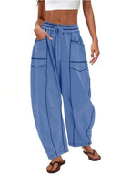 Pantalon ample à jambes larges pour femmes