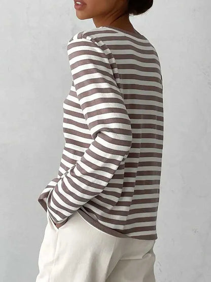 Pull Rayé Femme – Maille Élégante