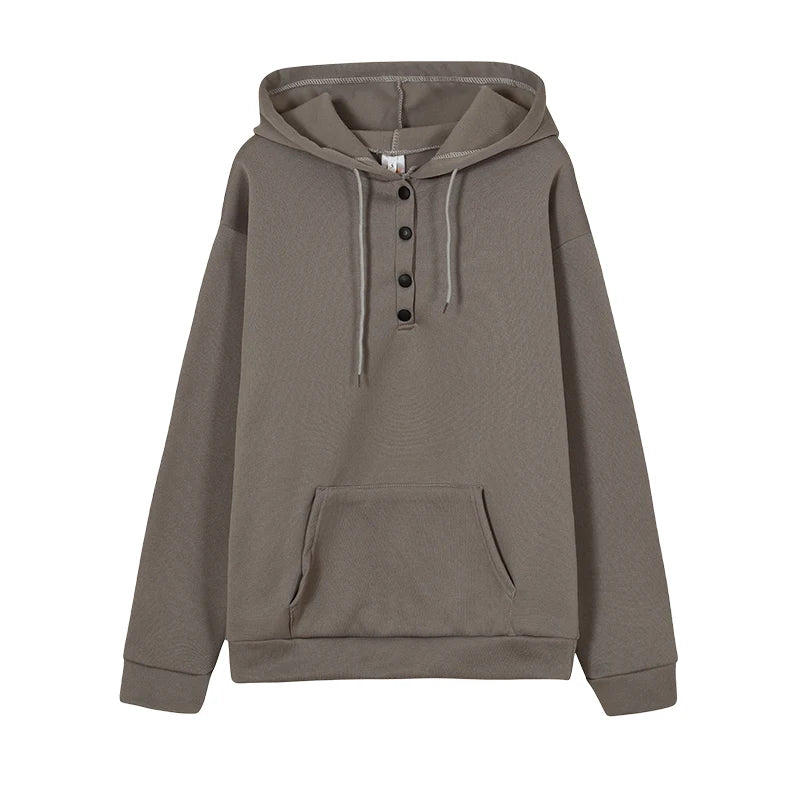 Sweat à capuche ample et décontracté à manches longues pour femmes