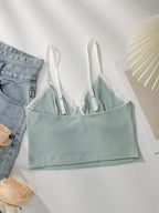 Soutien-gorge à bretelles réglables en dentelle douce pour femmes