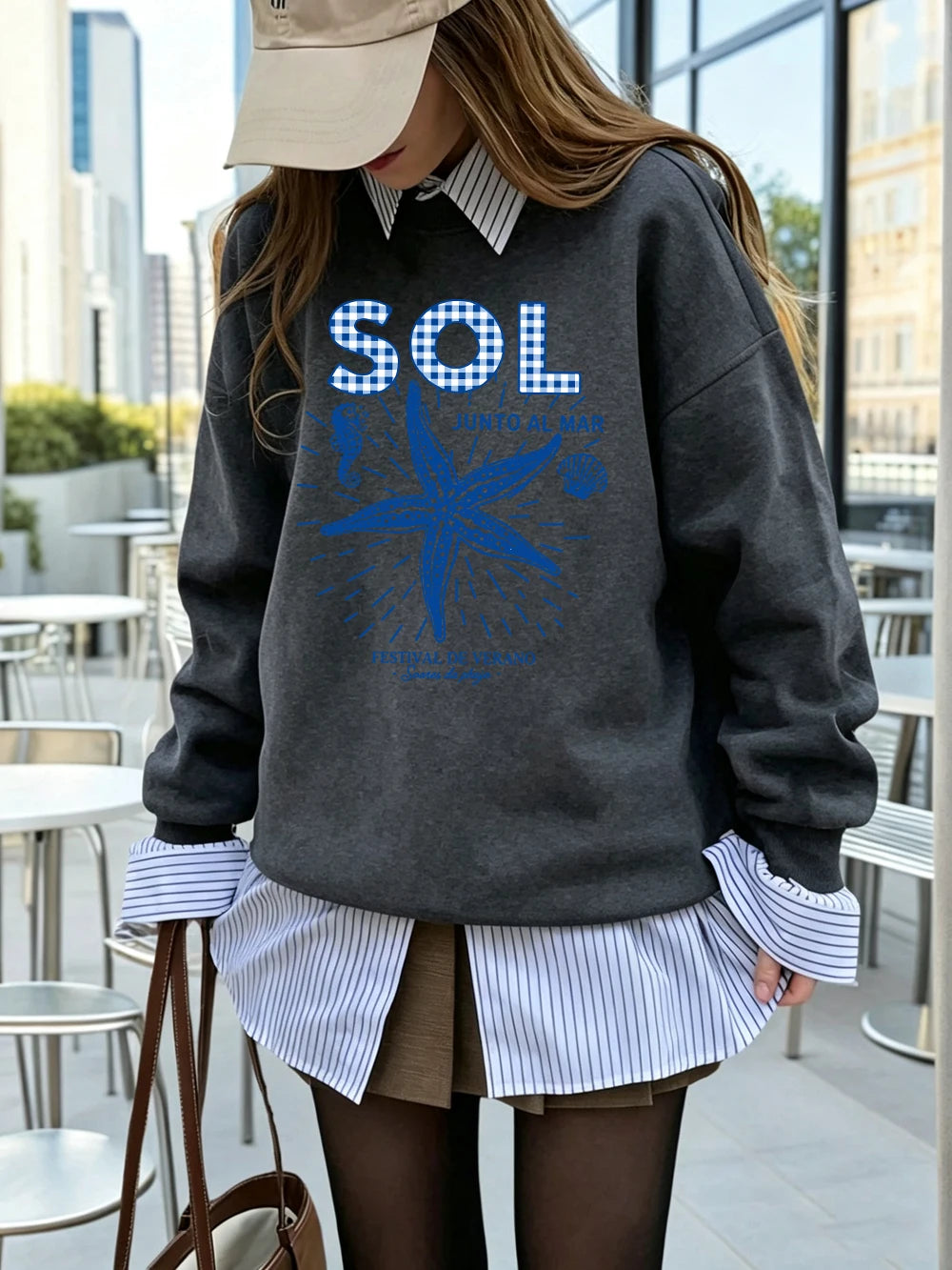 Sweat-shirts imprimés Sol Junto Al Mar pour femmes