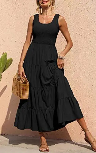 Robes élégante sans manches pour femmes