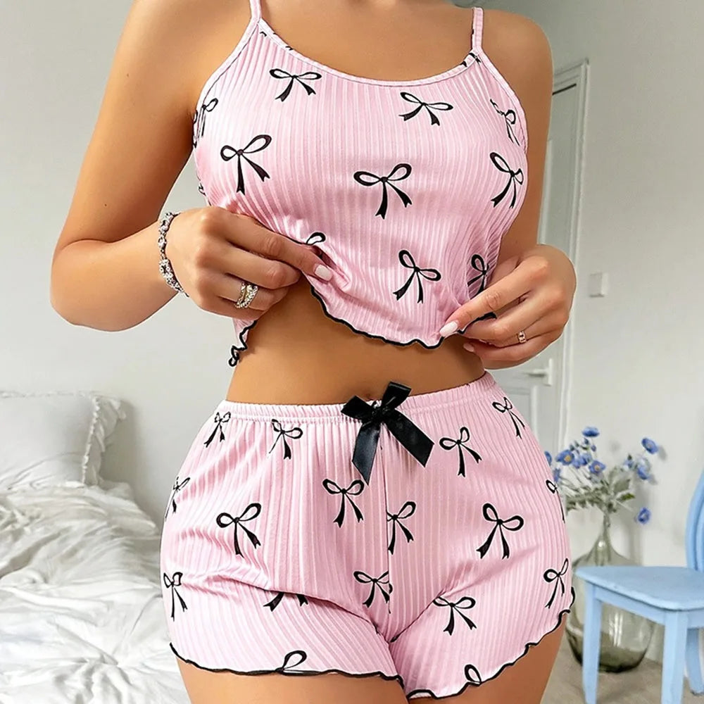 Pyjama 2 Pièces Femme – Coupe Décontractée