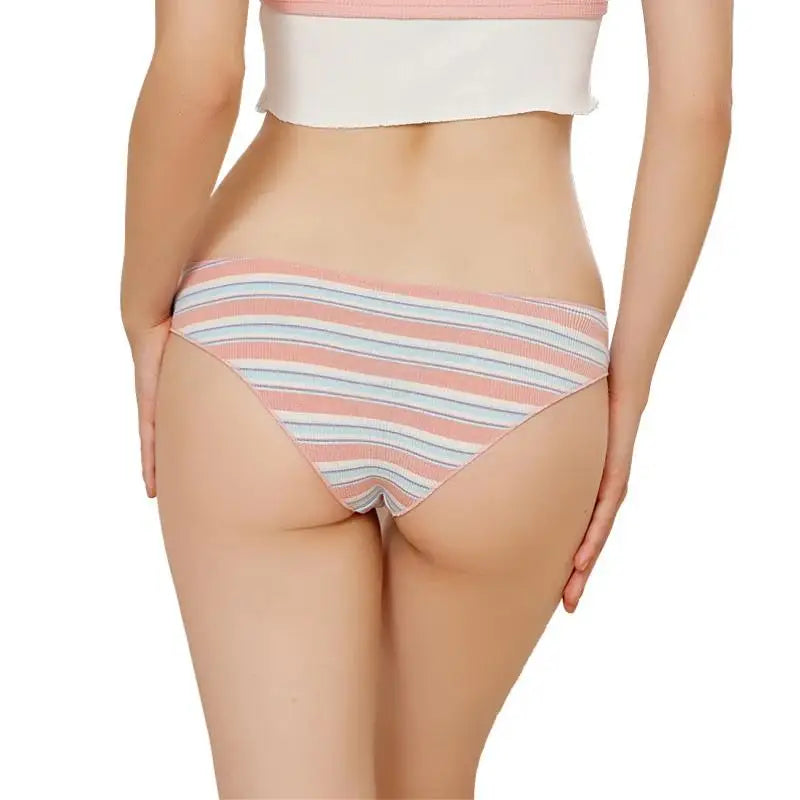 String Coton Femme – Rayures Arc-en-Ciel