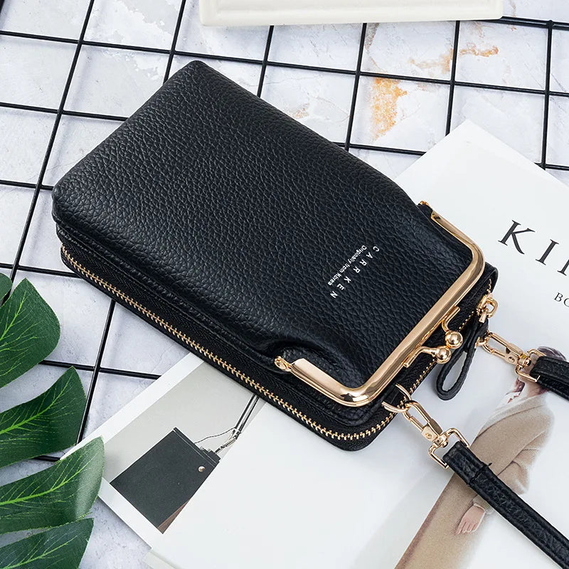 Sac à main en cuir PU pour pour téléphone portable pour femmes