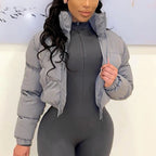 Manteau épaisse en coton bouffante pour femmes