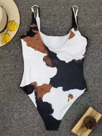 Maillot de bain une pièce imprimé pour femmes