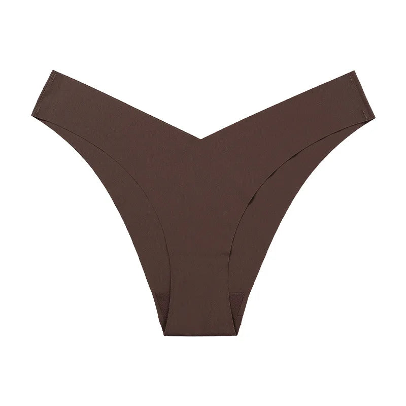 String en soie taille basse sans trace pour femmes