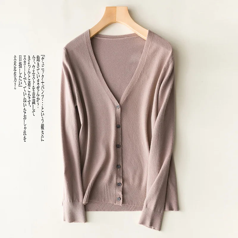 Cardigans à simple boutonnage pour femmes