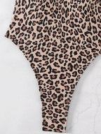 Maillot de bain une pièce imprimé léopard pour femmes